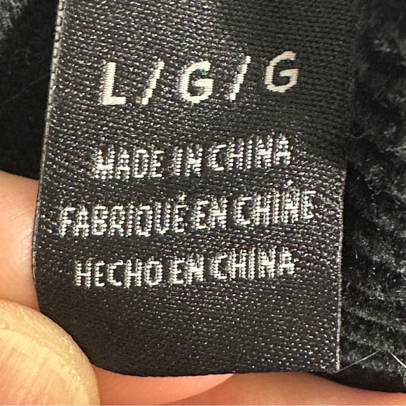 Quiksilver ladies denim jacket, sz L, corduroy collar, utility, work, crop - Picture 12 of 13